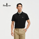 比音勒芬【冰氧吧】2026春夏新款男休閑上衣多色抗菌涼感舒彈短袖POLO衫T