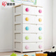 愛(ài)麗思收納柜簡(jiǎn)易衣柜抽屜式儲物柜環(huán)保塑料加厚五斗柜收納箱愛(ài)麗絲柜子