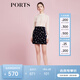 PORTS寶姿商場(chǎng)同款春季新品女裝半身裙印花短裙SD8S014PLP029 晚安藍 S (4)