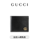 GUCCI古馳GG Marmont系列雙折卡包 黑色 均碼