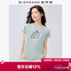佐丹奴短袖T恤女純棉探秘自然主題森系印花圓領(lǐng)上衣13395202