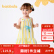巴拉巴拉寶寶連衣裙兒童公主裙女童夏裝2025新款甜美時(shí)尚舒適透氣 黃色調00333 110