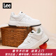 Lee男鞋冬季新款小白鞋高端休閑板鞋男韓版潮流男士休閑鞋舒適鞋子男 白色 41 【標準運動(dòng)鞋碼】