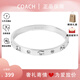 COACH【38節禮物】專(zhuān)柜款時(shí)尚百搭潮流手鐲手鏈455892 銀色455892RHO030