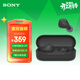 索尼（SONY）WF-C510 真無(wú)線(xiàn)耳機 長(cháng)效續航 驚艷性能 輕盈舒適佩戴 黑色