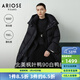 艾諾絲雅詩(shī)【商場(chǎng)同款】2025冬季新款連帽長(cháng)款白鴨絨加厚羽絨服女41110042 黑色 S