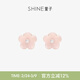 萱子（SHINE）海棠系列優(yōu)雅可愛(ài)花朵小抓夾對夾碎發(fā)夾兒童學(xué)生發(fā)飾 粉色 2個(gè)