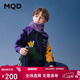 馬騎頓（MQD）男童25冬新款戶(hù)外風(fēng)涂鴉卡通撞色保暖套頭針織衫毛衣