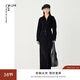 噢姆（AUM）【輕松套裝】冬季新款女裝燈芯絨收腰休閑短外套黑色通勤半身裙女 黑色外套 M