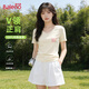 班尼路（Baleno）短袖v領(lǐng)正肩純棉t恤女2026夏季新款女裝爆款顯瘦百搭體恤女生上衣
