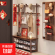實(shí)木換鞋凳掛衣架一體鞋架入戶(hù)門(mén)口衣帽架玄關(guān)鞋柜坐凳穿鞋凳 省心包安裝【FAS特級橡膠木高強承重】胡桃木色70cm