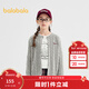 巴拉巴拉童裝兒童針織開(kāi)衫女童2025新款春秋裝毛衫潮【商場(chǎng)同款】 灰色調00422 165