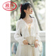 浪莎搭配吊帶裙的小外套雪紡防曬開(kāi)衫薄款女小披肩外搭罩衫夏季配裙子 白色 均碼 (體重80-120斤)