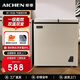 愛(ài)妻（AICHEN）雙溫冰柜家用小型雙箱冷柜 冷藏冷凍保鮮兩用柜雙門(mén)商用大容量臥式冷柜節能省電冰箱 雙溫148升【一級能效 全國聯(lián)?！?148L