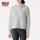 MUJI MUJI 女式 粗細不均毛圈 套頭衛衣 BBQ03A0S 淺灰色 M-L