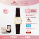 Rosemont【品牌新品】瑞士真皮極簡(jiǎn)簡(jiǎn)約休閑小方表手表女款女士腕表 金色*棕色表帶