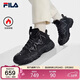 FILA 斐樂(lè )官方女鞋加絨老爹鞋2025冬季貓爪6代中幫厚底休閑鞋