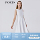 PORTS寶姿春夏新品女裝正常小領(lǐng)型無(wú)袖中長(cháng)連衣裙LM8D108MWC064 奶白色 XS (2)