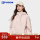 FILA FUSION斐樂(lè )潮牌女子連帽衛衣冬季新款休閑寬松針織上衣 桃妖妖粉-PK M 165/84A/M