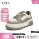 他她（TATA）厚底休閑板鞋女時(shí)尚百搭松糕小白鞋春商場(chǎng)同款GDR01CM4 米/灰 36