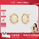 Amber Lollipop歐珀石耳釘女士輕奢感耳飾寶石耳環(huán)三八女神節生日禮物送女友老婆 金色(歐珀+S925銀針)