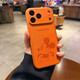 素洛適用蘋(píng)果17promax手機殼秒變17大視窗卡通米奇皮紋iPhone16pro創(chuàng  )意簡(jiǎn)約橙色15高級感男女14防摔套 一體AI相機鍵【單個(gè)米奇 橙色】高級皮紋軟邊 iPhone 17 Pro Max