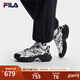 FILA斐樂(lè )蕨草鞋女鞋運動(dòng)鞋厚底老爹鞋2025夏季新款鞋子舒適輕便休閑鞋 雪白/藕灰-CF 37.5