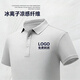 工作服polo衫定制短袖翻領(lǐng)T恤刺繡印logo企業(yè)文化衫純棉工裝訂做 A款冰離子珠地棉——蔚來(lái)灰 XL