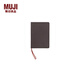 MUJI MUJI 含植物由來(lái)成分的PU封面月記日程本/2024年12月開(kāi)始日記本記事本計劃本筆記本 88張/棕色/A6