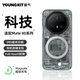 猿氣「科技」適用mate80rs非凡大師手機殼超薄磁吸80rs保護套防摔磨砂rs散熱保護殼-曜石黑