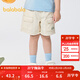 巴拉巴拉童裝兒童中褲男童牛仔褲純棉短褲夏季褲子小童寶寶撞色潮 白色調00411 110 cm