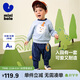 迷你巴拉男童女童長(cháng)袖套裝春季寶寶入園不易變形衛衣長(cháng)褲兩件套新品