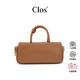CLOS原創(chuàng  )ModBow復古保齡球包植鞣頭層小牛皮手提斜挎包 植鞣杏 小包