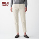 MUJI MUJI 女式 彈力燈芯絨 錐形褲 BEE01C0A 象牙色 S