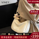 viney新款包包女包品牌斜挎包時(shí)尚餃子包生日新年禮物送女友老婆 【米白色】實(shí)用高檔女生洋氣小包 輕奢百搭休閑小眾單肩包