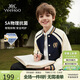 英氏（YEEHOO）男童外套兒童棒球服中大童裝學(xué)院休閑百搭時(shí)尚春裝 藍色 160