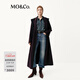 MO&Co.【秦嵐同款C+系列】大衣&針織披肩2025冬新品綿羊毛MBE4OVC006 醬紫色 S /160