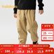 巴拉巴拉童裝男童長(cháng)褲加絨中大童褲子秋冬燈芯絨保暖蘿卜長(cháng)褲208424108105