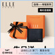 ELLE HOMME【生日禮物】男士錢(qián)包男真皮短款皮夾2025新款送男友奢侈品牌錢(qián)夾 612217-1（心意橙色禮盒) 短款