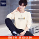 TEEK男裝春秋季2026新款長(cháng)袖t恤男生衣服 青少年男秋衣打底衫體恤上衣 【水柔棉】HE3200杏色 M