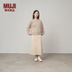 MUJI女式  羊絨混紡 圓領(lǐng)毛衣 女款冬季 針織衫打底衫女裝  BAH91C4A 淺米色 XL (165/92A)