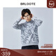 巴魯特（Brloote）潮流衛衣男個(gè)性時(shí)尚滿(mǎn)身印花舒適長(cháng)袖T恤秋冬 淺灰 170/92A