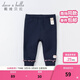戴維貝拉（DAVE＆BELLA）秋冬加絨保暖女童打底褲兒童褲子女寶寶長(cháng)褲幼兒小童 藏青色 110 cm（建議身高100-110cm）