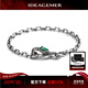 IDEAGEMER騰蛇S925銀手鏈男士小眾輕奢高級感立體手環(huán)本命年復古時(shí)尚手飾品 騰蛇銀手鏈-19CM