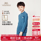 英氏（YEEHOO）兒童保暖內衣羊毛蠶絲秋冬加絨加厚校服神器高領(lǐng)男女童秋衣秋褲