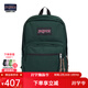 JANSPORT杰斯伯雙肩包女男復刻暮光學(xué)生電腦包旅行背包書(shū)包 4QVA7F7松林綠-側袋+隔層