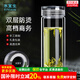 水宜生玻璃杯雙層泡茶杯高檔男士水杯富氫防燙車(chē)載便攜商務(wù)杯子禮盒裝 【瓊琯】普通禮盒版380ML