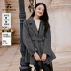 香影同款雙面呢羊毛大衣女冬季小個(gè)子西裝毛呢外套 中灰 M 160/84A/95-110斤