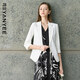 顏域簡(jiǎn)約白色西裝外套女2025年早春新款氣質(zhì)職業(yè)裝通勤正裝小西服 白色 XL