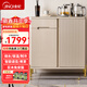 金杞（JINQI）實(shí)木茶吧機飲水機家用高端客廳用白色冷熱兩用茶吧柜飲水機智能語(yǔ)音全自動(dòng)燒水煮茶一體機茶水柜 制冷制熱型 【熱銷(xiāo)款】智能語(yǔ)音控制+制冷煮茶